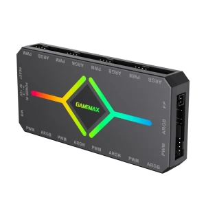 Концентратор вентилятора gamemax v4.0 argb+pwm controller (v4.0), чёрный Thumbnail 6
