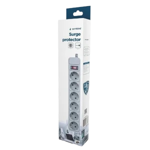 Prelungitor electric gembird gmb spg6-b-6c, 6 prize, 1,8 m, gri Thumbnail 4