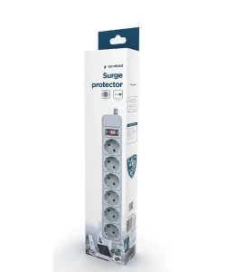 Prelungitor electric gembird gmb spg6-b-6c, 6 prize, 1,8 m, gri Thumbnail 2