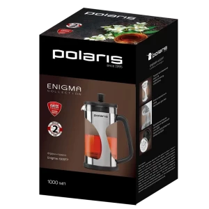 Cafetiera french press polaris enigma-1000fp, 1l, negru Thumbnail 3