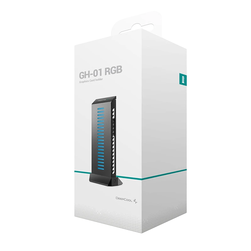 Держатель видеокарты deepcool gh-01 a-rgb, чёрный 7