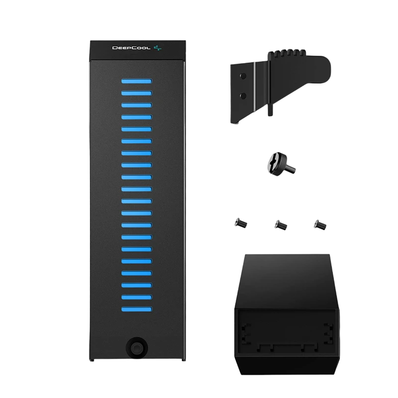 Держатель видеокарты deepcool gh-01 a-rgb, чёрный 8