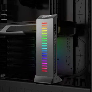 Suport pentru placă grafică deepcool gh-01 a-rgb, negru