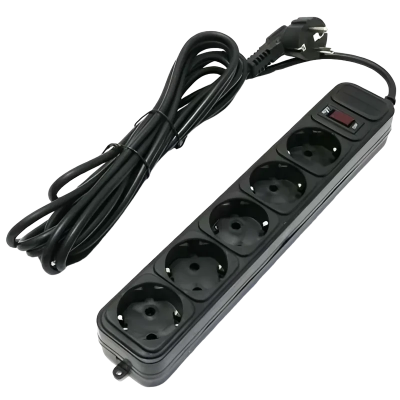 Сетевой фильтр ultra power up3-b-10ppb, 5 розеток, 3м, чёрный 3