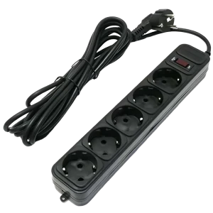 Prelungitor electric ultra power up3-b-10ppb, 5 prize, 3m, negru
