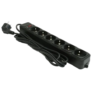 Prelungitor electric ultra power up6-b-10ppb, 6 prize, 3m, negru