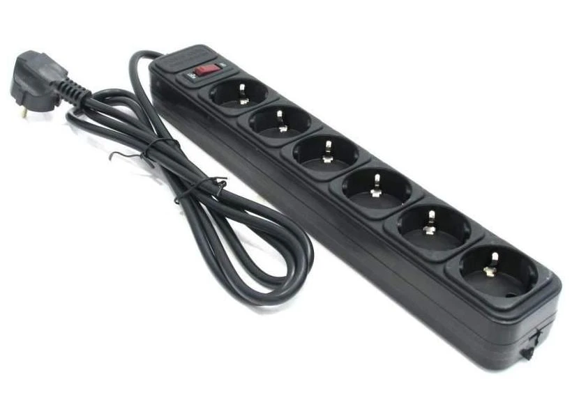 Сетевой фильтр ultra power up6-b-15ppb, 6 розеток, 4,5м, чёрный 2