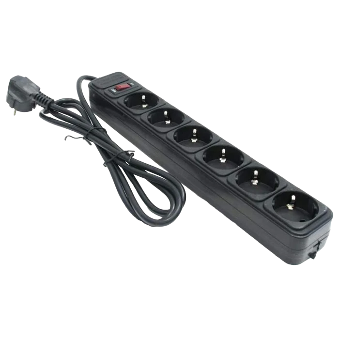 Сетевой фильтр ultra power up6-b-15ppb, 6 розеток, 4,5м, чёрный 3