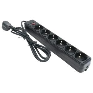 Prelungitor electric ultra power up6-b-15ppb, 6 prize, 4,5m, negru Thumbnail 2