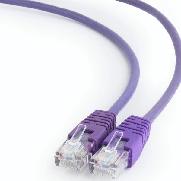 Patch cord cablexpert pp12-0.5m/v, cat5e utp, 0,5m, violet 4