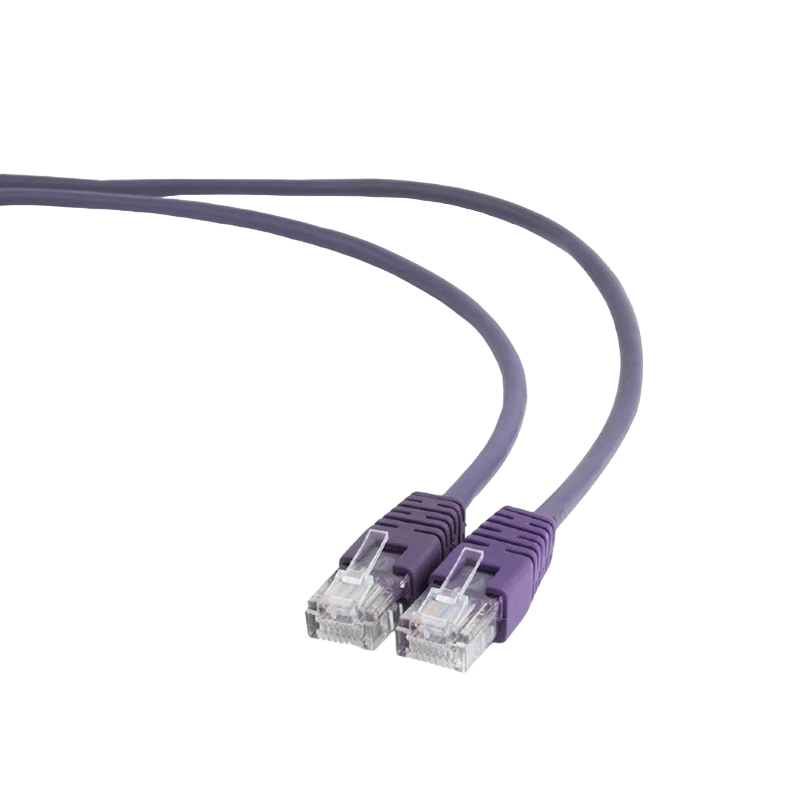 Patch cord cablexpert pp12-0.5m/v, cat5e utp, 0,5m, violet 2