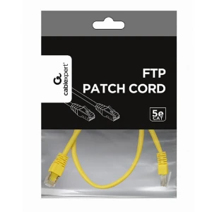 Patch cord cablexpert pp22-0.5m/y, cat5e ftp, 0,5m, galben Thumbnail 2