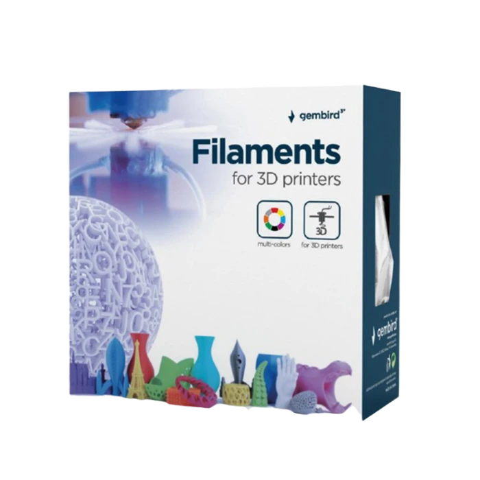 Filament pentru imprimantă 3d gembird 3dp-abs1.75-01-fr, abs, roșu fluorescent, 1.75 mm, 1kg 4