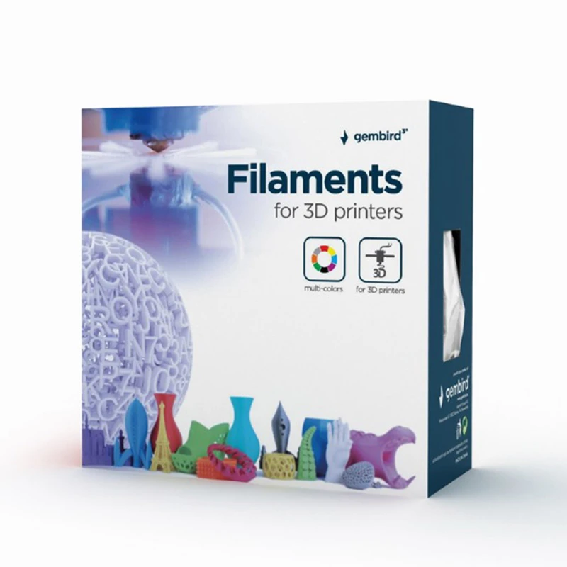Filament pentru imprimantă 3d gembird 3dp-abs1.75-01-fr, abs, roșu fluorescent, 1.75 mm, 1kg 5