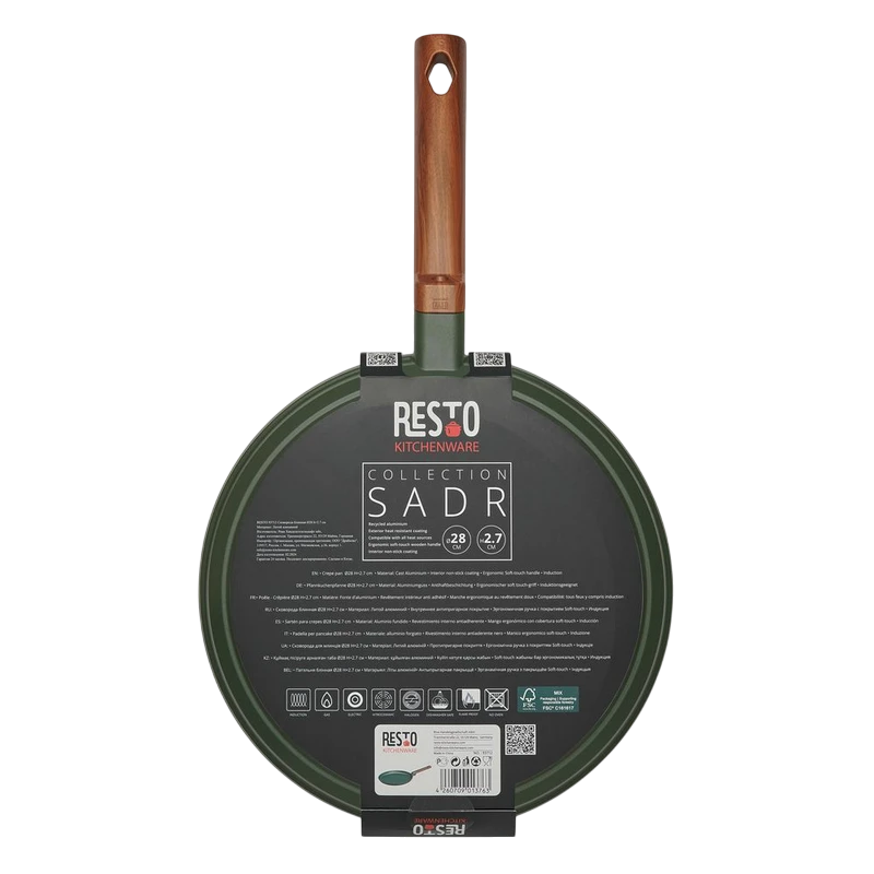 Tigaie pentru clătite resto 93712, 28cm, verde 6