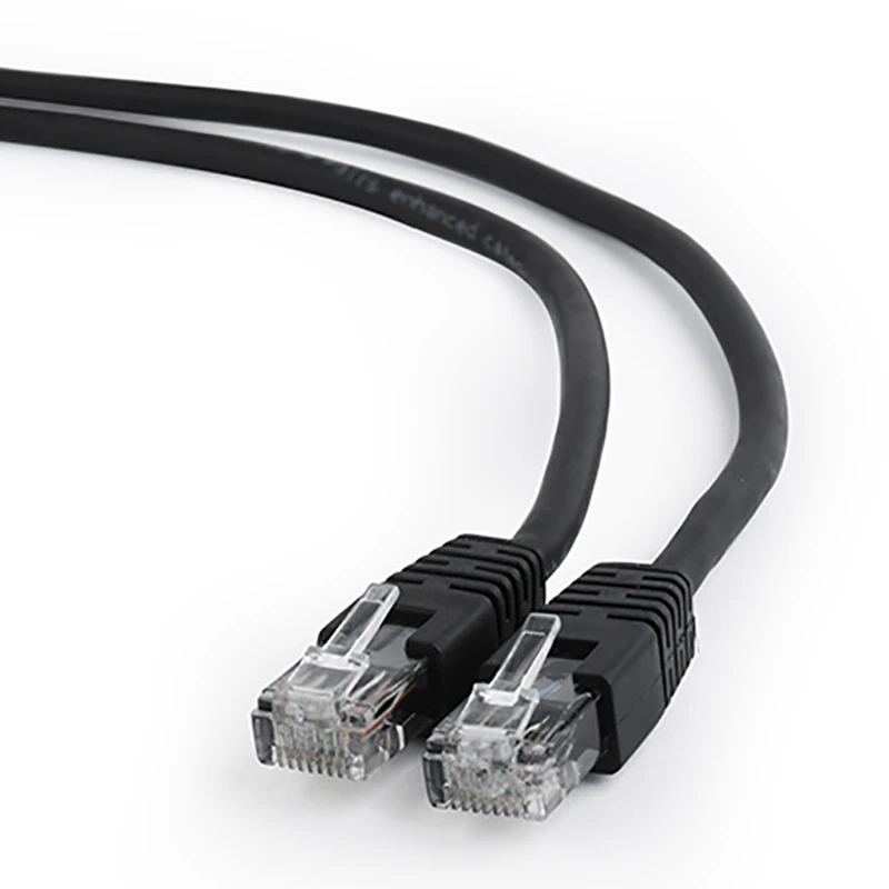 Patch cord cablexpert pp6u-0.5m/bk, cat6 utp, 0,5m, negru 3