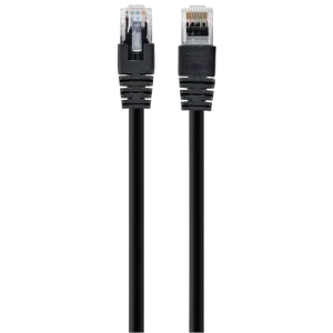 Патч-корд cablexpert pp6u-0.5m/bk, cat6 utp, 0,5м, чёрный