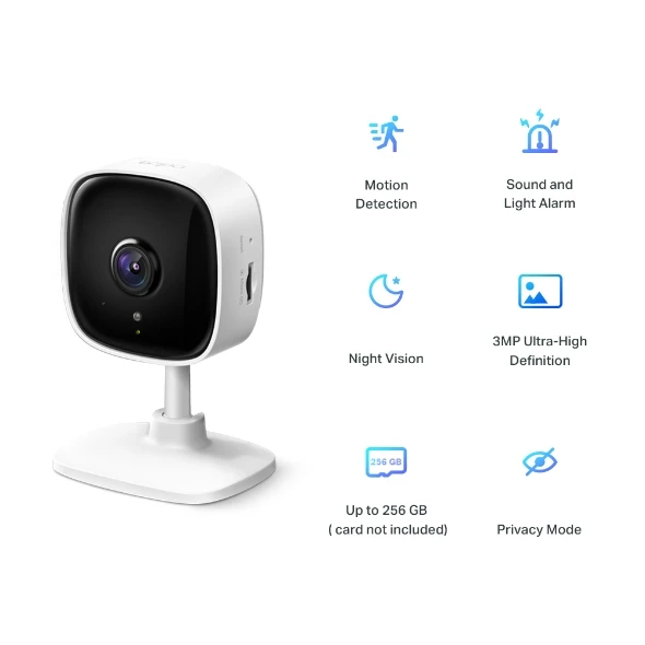 Camera de supraveghere smart tp-link tapo c110, alb 8
