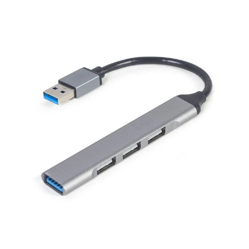 Usb-концентратор gembird uhb-u3p1u2p3-02, серебристый 3