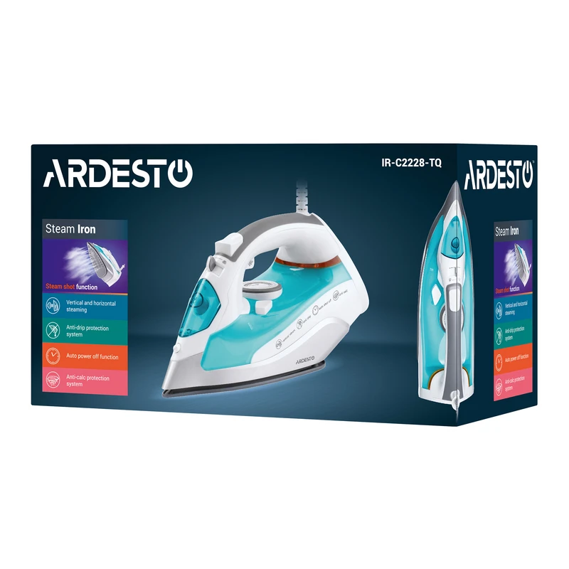 Утюг ardesto ir-c2228-tq, 2200вт, синий | белый 2