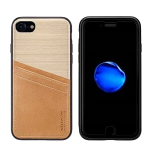 Чехол nillkin iphone se 2020/8/7 - hybrid, коричневый
