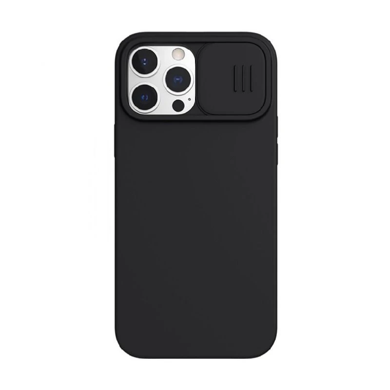 Husă nillkin iphone 13 pro, camshield silky magnetic silicone, elegant black 7