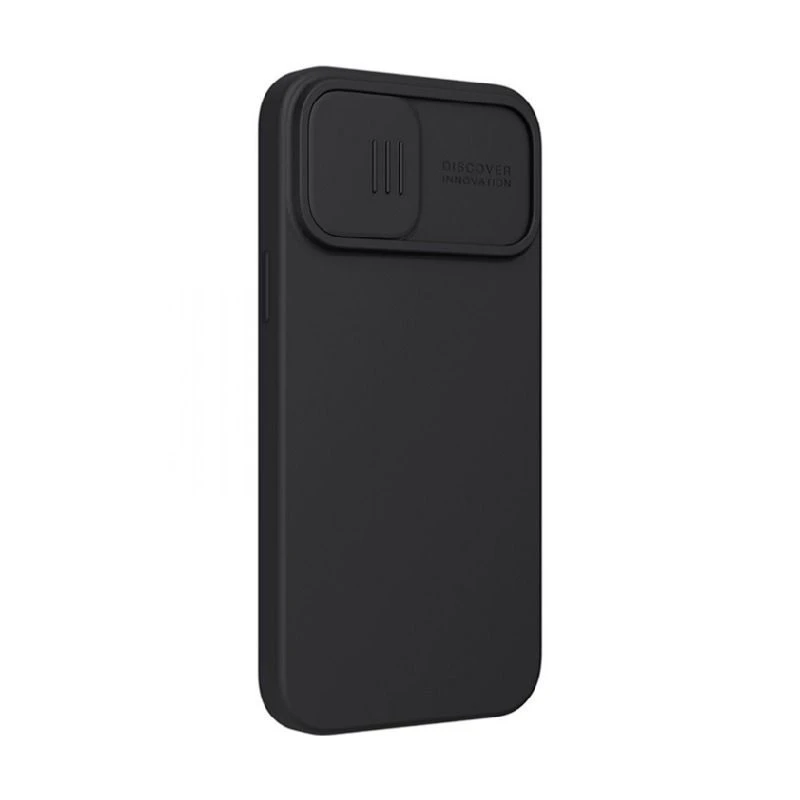 Husă nillkin iphone 13 pro, camshield silky magnetic silicone, elegant black 5