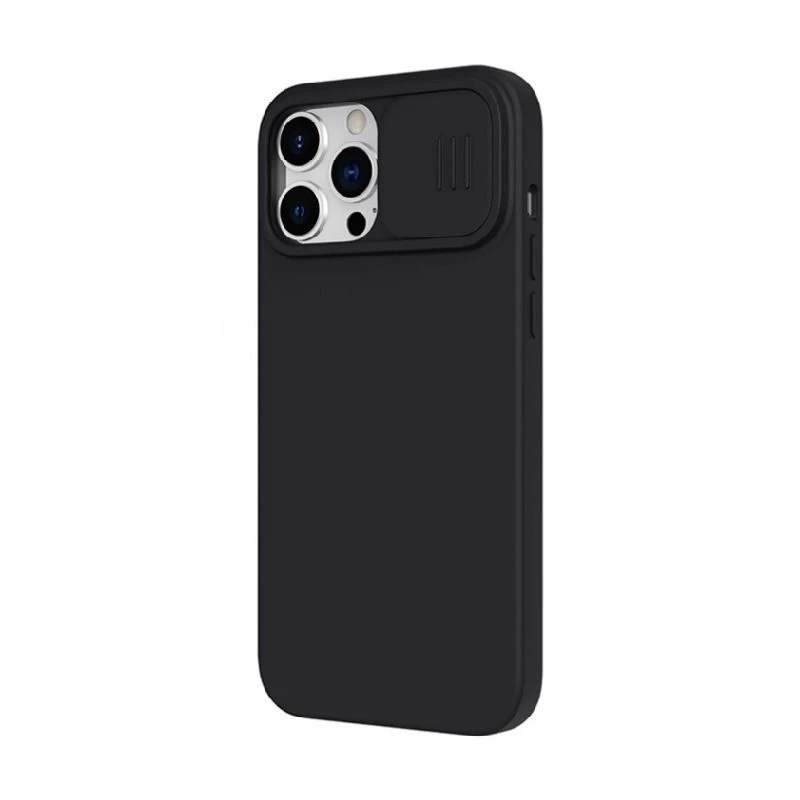 Husă nillkin iphone 13 pro, camshield silky magnetic silicone, elegant black 8