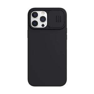 Husă nillkin iphone 13 pro, camshield silky magnetic silicone, elegant black Thumbnail 7