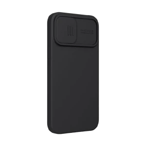 Husă nillkin iphone 13 pro, camshield silky magnetic silicone, elegant black Thumbnail 4
