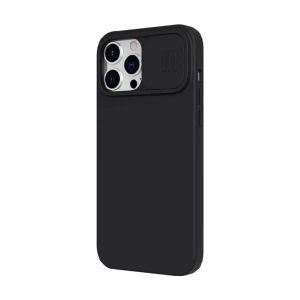 Husă nillkin iphone 13 pro, camshield silky magnetic silicone, elegant black Thumbnail 8