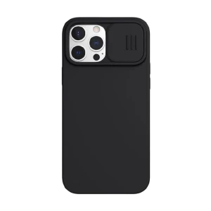 Чехол nillkin iphone 13 pro, camshield silky magnetic silicone, elegant black