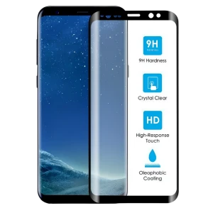 Защитное стекло cellularline tempered glass - samsung galaxy s9+, чёрный