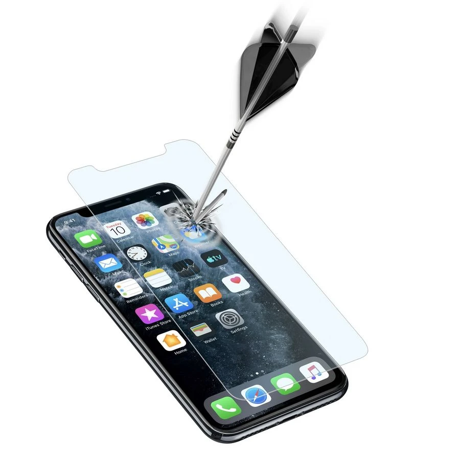 Защитное стекло cellularline tempered glass for iphone 11 pro max/ xs max, чёрный 4