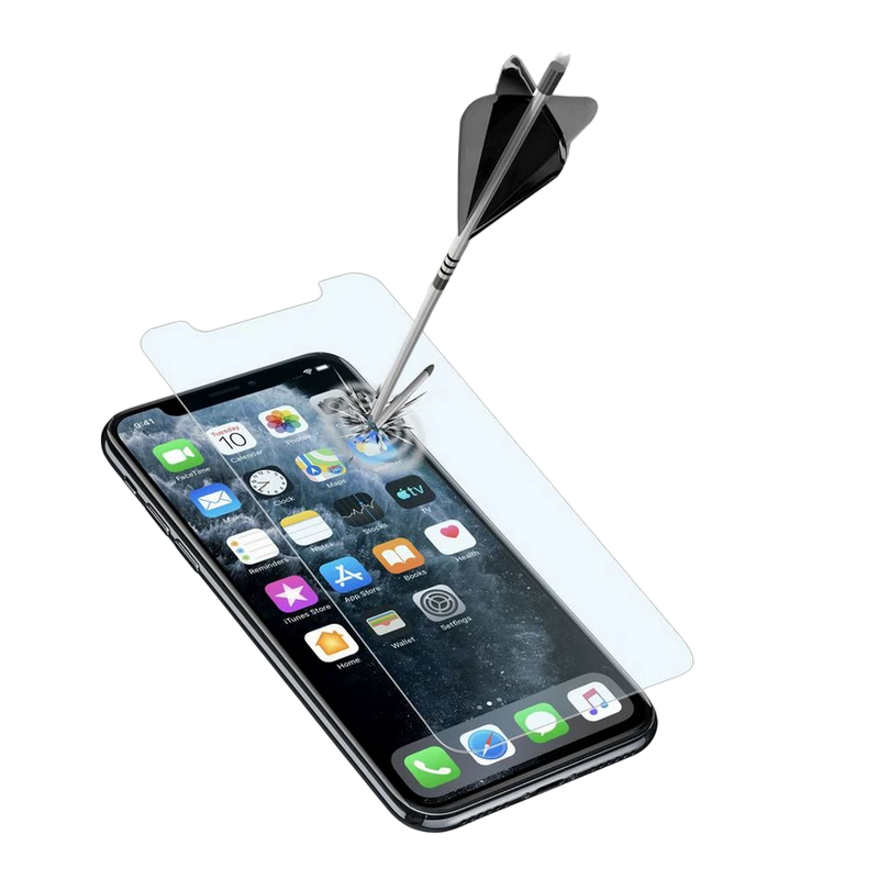 Защитное стекло cellularline tempered glass for iphone 11 pro max/ xs max, чёрный 2