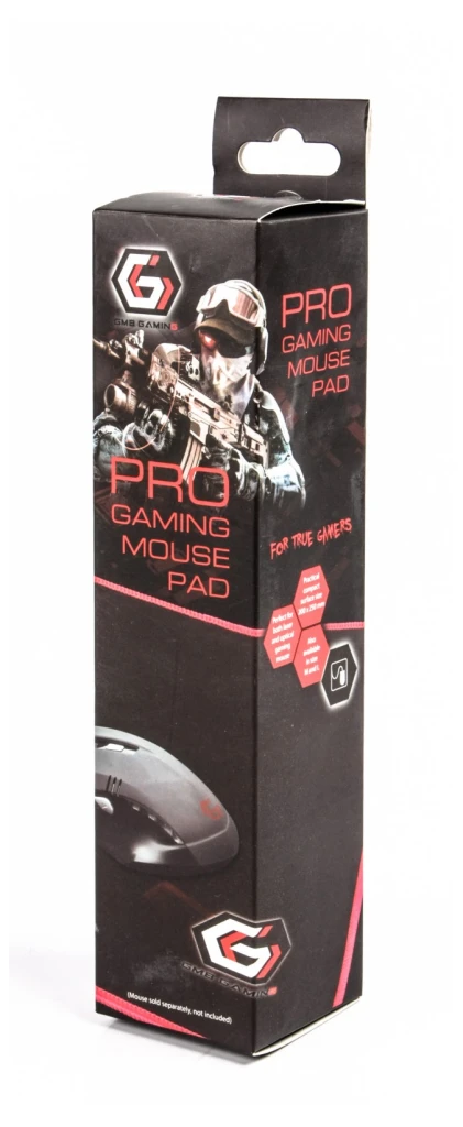 Mouse pad pentru jocuri gembird mp-gamepro, medium, negru/roșu 10