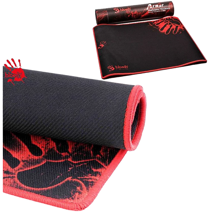 Mouse pad pentru jocuri bloody b-081s, medium, negru/roșu 5