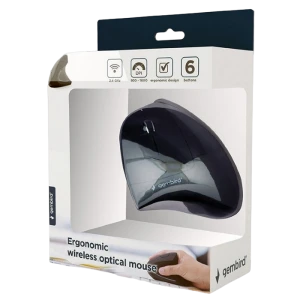 Mouse wireless gembird musw-ergo, negru Thumbnail 2