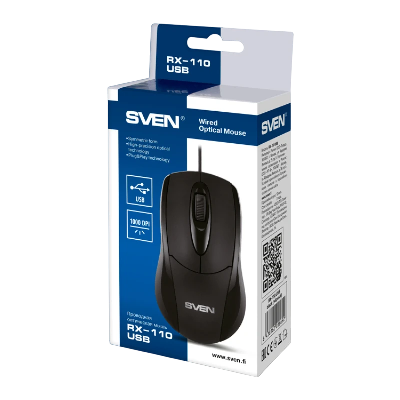 Mouse sven rx-110, negru 6