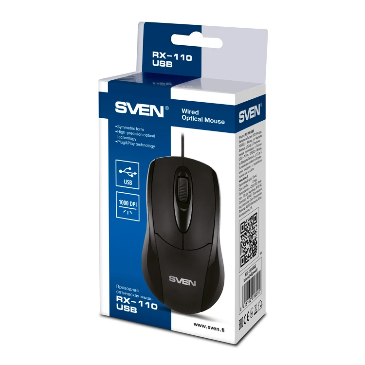 Mouse sven rx-110, negru 8