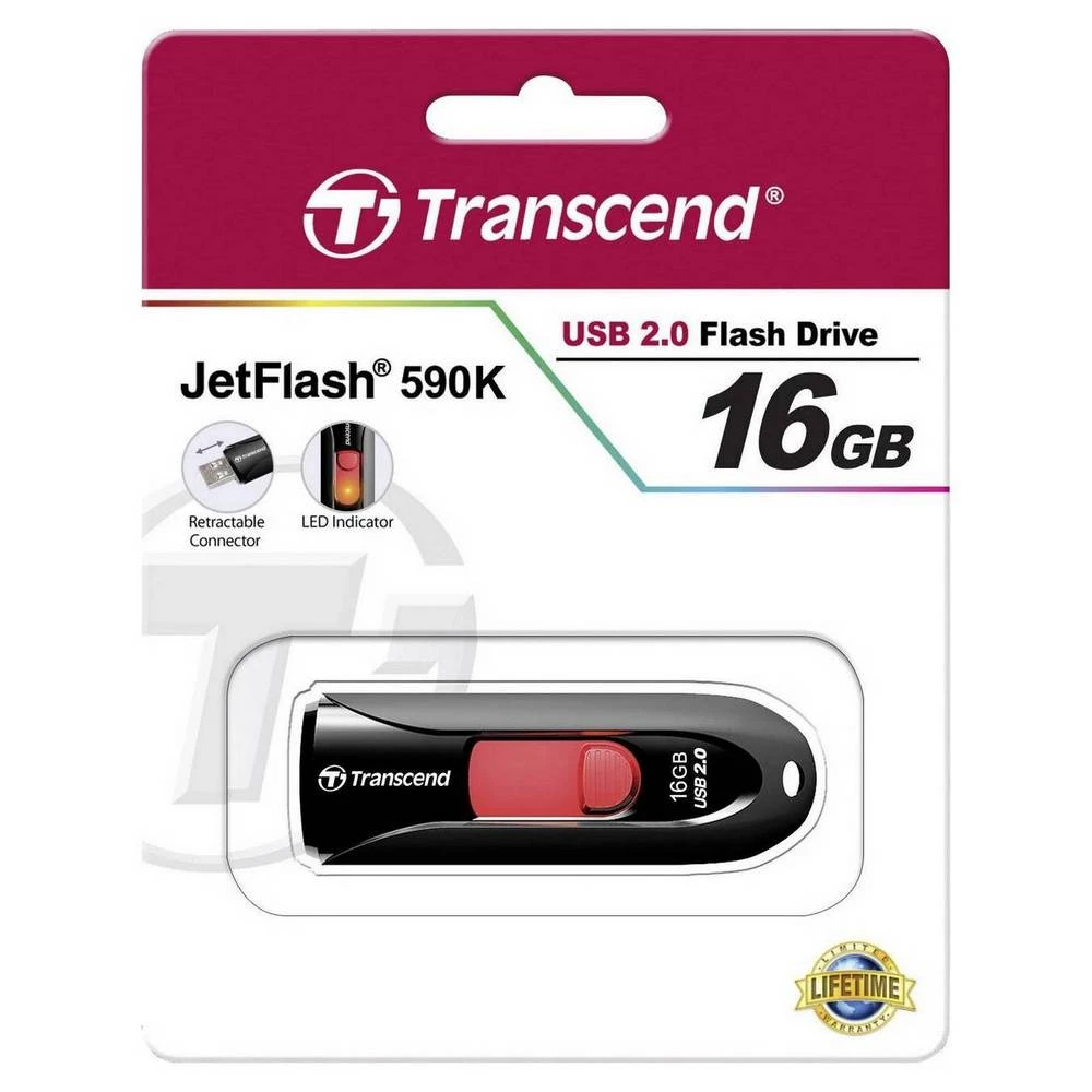 Memorie usb transcend jetflash 590, 16gb, negru 5