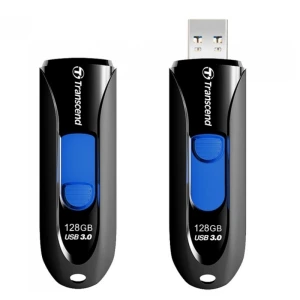 Usb flash накопитель transcend jetflash 790, 128гб, чёрный/синий Thumbnail 5
