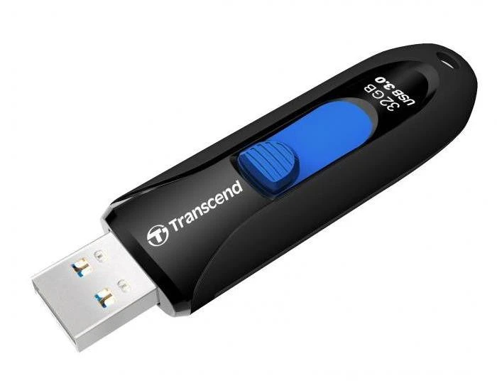 Usb flash накопитель transcend jetflash 790, 32гб, чёрный 2