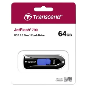 Memorie usb transcend jetflash 790, 64gb, negru Thumbnail 6