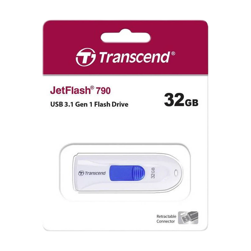 Memorie usb transcend jetflash 790, 32gb, alb 11