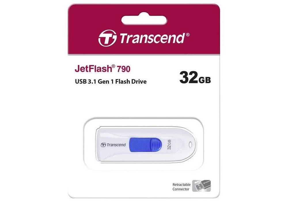 Memorie usb transcend jetflash 790, 32gb, alb 4