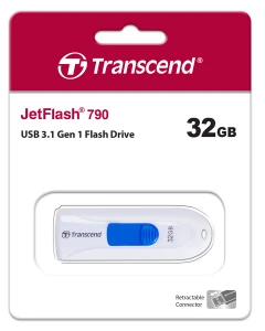 Usb flash накопитель transcend jetflash 790, 32гб, белый Thumbnail 6