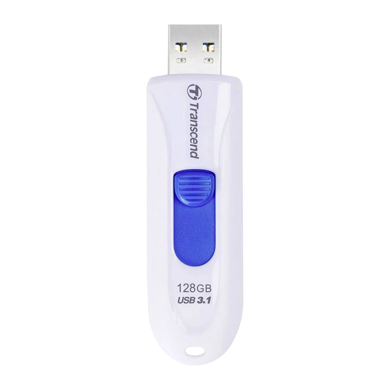 Usb flash накопитель transcend jetflash 790, 128гб, белый 3