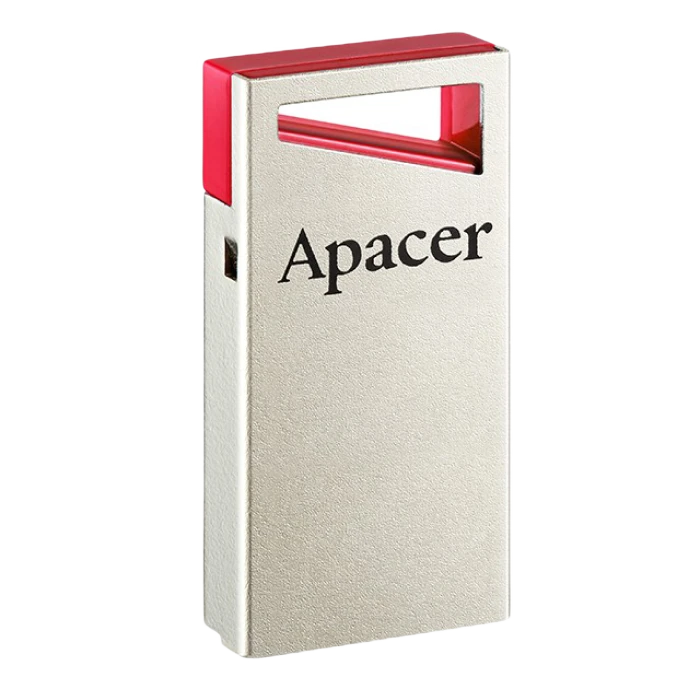 Usb flash накопитель apacer ah112, 32гб, серебристый/красный 7