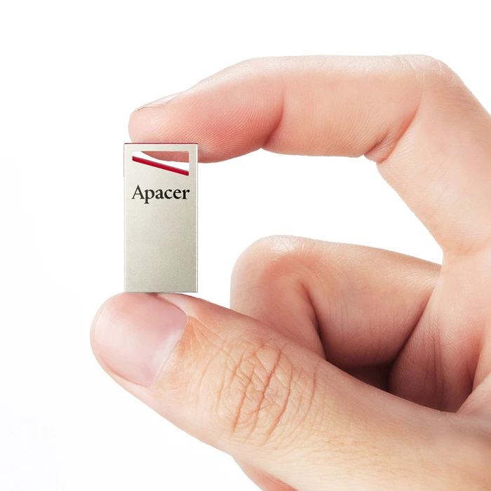 Usb flash накопитель apacer ah112, 32гб, серебристый/красный 5